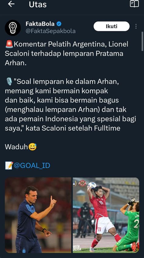 Info Twitwor Drama On Twitter Perdebatan Perkara Komentar Pelatih