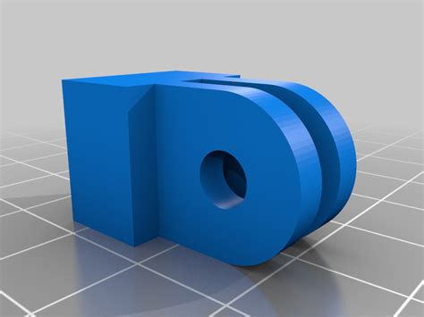 GoPro Cold Hot Shoe Adapter With 1 4 Thread And Lock NutFree 3D File For Cults