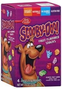 Betty Crocker Scooby Doo Assorted Fruit Flavors Fruit Flavored Snacks