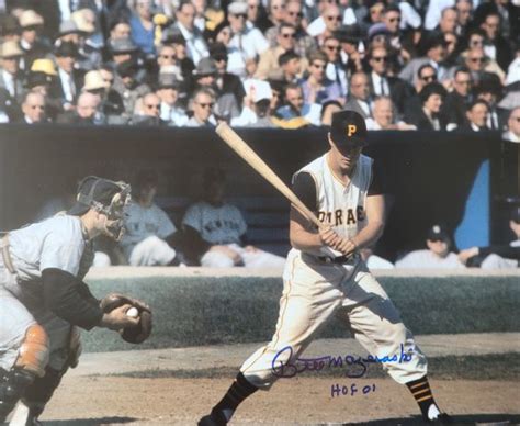 Autographed Bill Mazeroski HOF 01 Pittsburgh Pirates 16x20 Photo