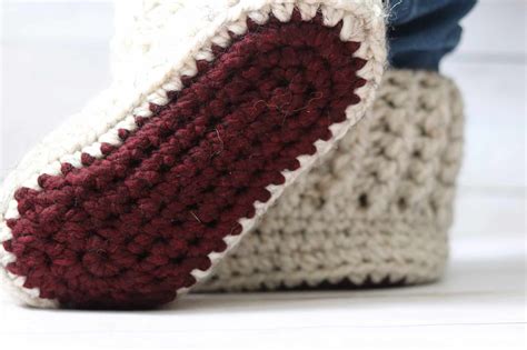 Tundra Slippers Crochet Pattern Rich Textures Crochet