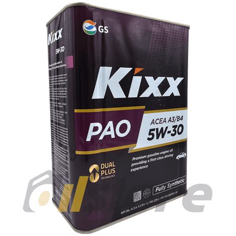 Моторное масло Kixx PAO А3/В4 5W-30, 4л - цены и характеристики ...
