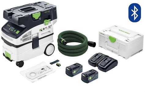 Festool Ctlc Mini I Plus 36v 18v X 2 10l L Class Dust Extractor Kit 2 X 5 0ah Oz Toolbox