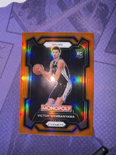 Victor Wembanyama Prizm Monopoly Orange Raw Price Guide