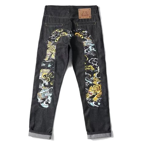 Europ Ische Und Amerikanische High Street Jeans Hip Hop Graffiti Print