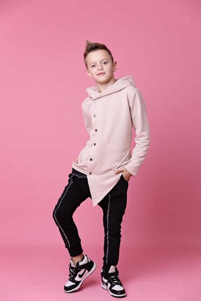 ASYMETRYCZNA BLUZA ROZPINANA NUDE ODZIEŻ DZIECIĘCA CHŁOPIEC BLUZY ODZIEŻ DZIECIĘCA