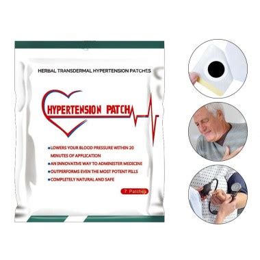Китайский травяной пластырь от давления (гипертонии) Hypertension Patch