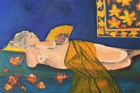 Nude In Blue Painting By Nira Shapiro Saatchi Art