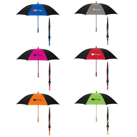 HH4125 60 Arc Splash Of Color Golf Umbrella With Custom Imprint