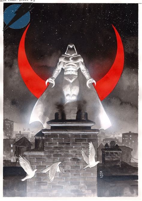 MOON KNIGHT BLACK WHITE BLOOD By Nic Klein