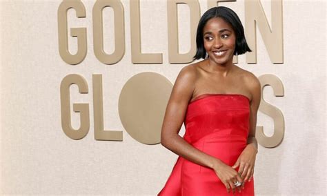 Nigerian Ayo Edebiri Wins Big in Custom Prada at the 81st Golden Globe ...