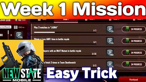 Pubg New State Week Mission How To Complete Week Mission In Pubg