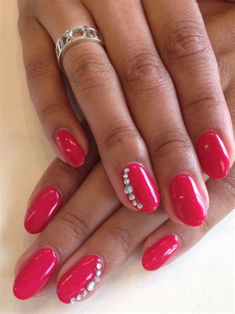 Bio Sculpture Gel Colour 96 Summer Holiday With Small Medium And Large Round Rhinestones