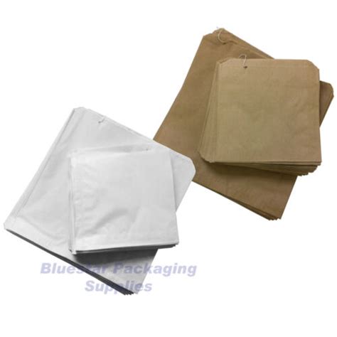 Brown Kraft White Sulphite Strung Paper Food Bags For Sandwich