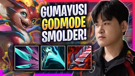 GUMAYUSI GODMODE WITH NEW CHAMPION SMOLDER T1 Gumayusi Plays Smolder