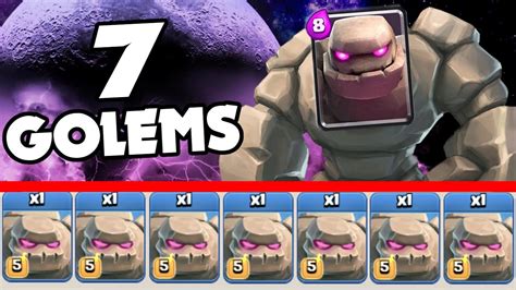 Clash Of Clans Golems Live Insane Gameplay Youtube