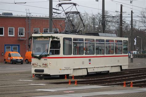 CKD Tatra Wagen T6A2 704 Stand Am Nachmittag Des 30 11 2018 Auf Dem