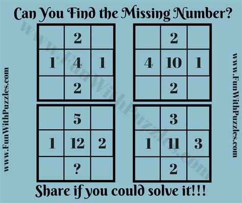 Number Square Missing Numbers