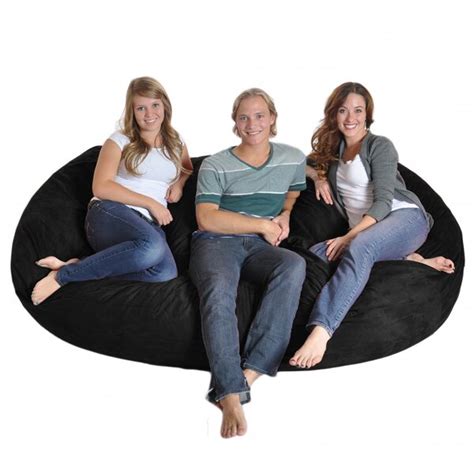 Ebern Designs Microfiber Bean Bag Sofa And Reviews Wayfair