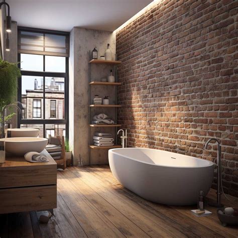 9 Exposed Brick Bathroom Ideas For A Modern Rustic Feel 333k