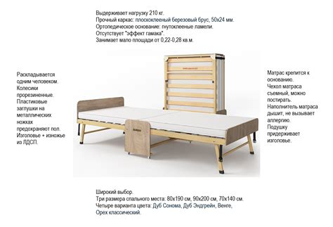 Раскладушка Dr.Bronz King 90200102 90x200см ️ купить по цене 16890 ₽/шт ...