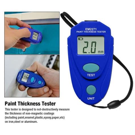 promo alat ukur ketebalan cat digital em coating paint tester