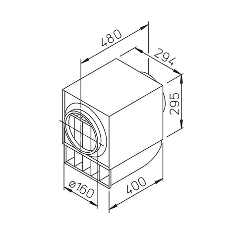 Helios LFBR 160 F7, Luftfilter-Box F7 für Rohrdurchmesser 160 mm ...
