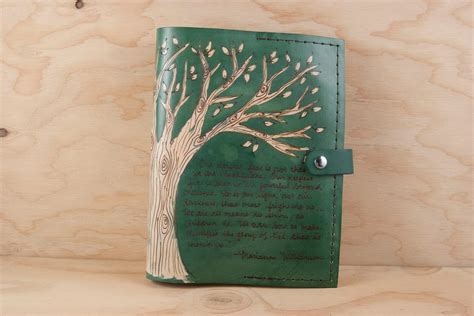 Custom Engraved Bible Cover Leather With Tree and - Etsy