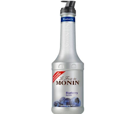 Monin Blueberry Fruit Puree 1L Gofood LolliesNZ