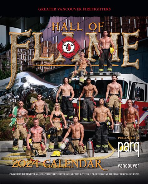 2024 Hall Of Flame Calendar SOLD OUT Vancouver Firefighters