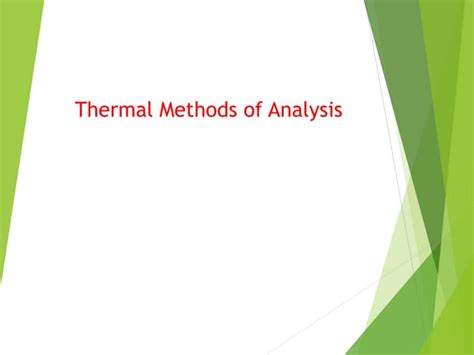 thermalmethodsppt