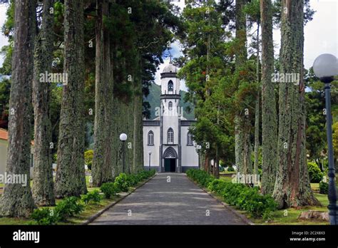 Sao Nicolau Church In Sete Cidades In Sao Miguel Stock Photo Alamy