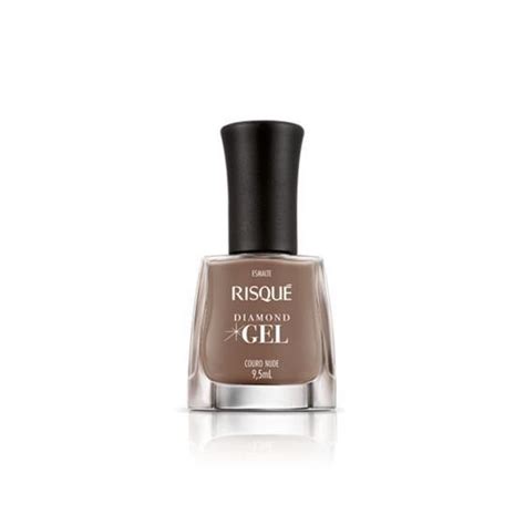 Esmalte Risqué Diamond Gel Couro Nude Cremoso Esmalte Magazine Luiza