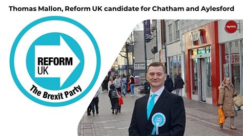 Thomas Mallon Reform Uk Candidate For Chatham And Aylesford Croydon