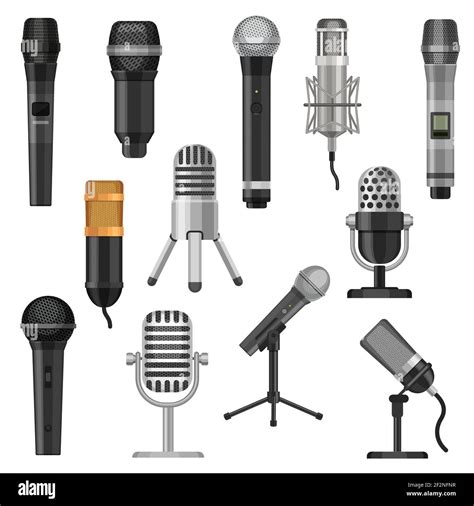 Vintage Radio Microphone Clip Art