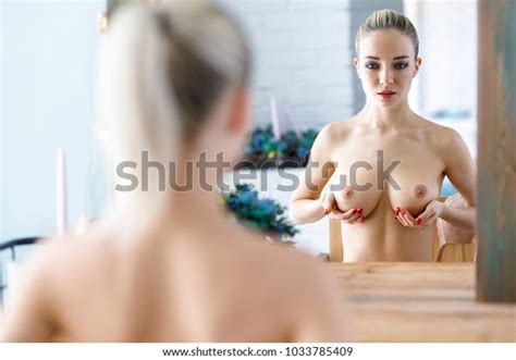 Naked Woman Holding Her Breastsfemale Health Stock Photo Shutterstock