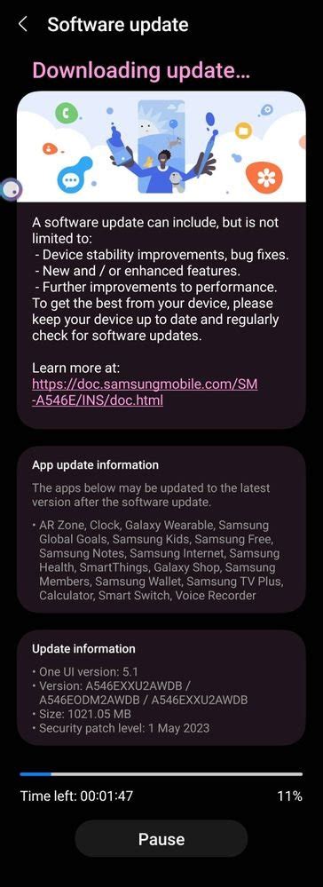 Samsung Software Updates On Twitter Samsung Galaxy A G May