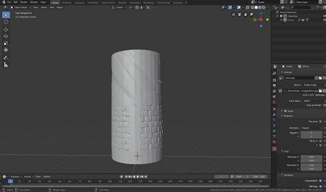 Help Wrapping Texture Around Cylinder Materials And Textures