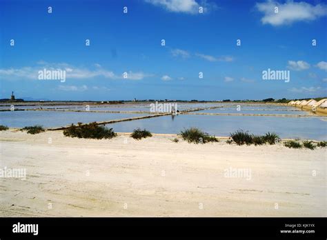 Salt Pans At Marsala Sicily Stock Photo Alamy