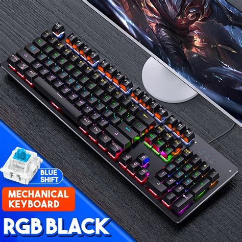 Rgb Keys Gaming Mechanical Keyboard Led Backlit Usb Keyboard Gamer