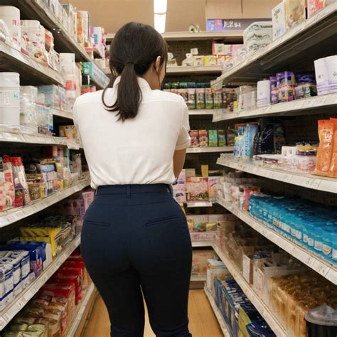 Hot Ass Images Of A Supermarket Clerk AIHotassFactory