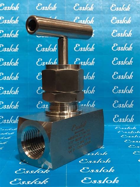 Psi Esslok Ss Needle Valve Bsp A Small Port And A