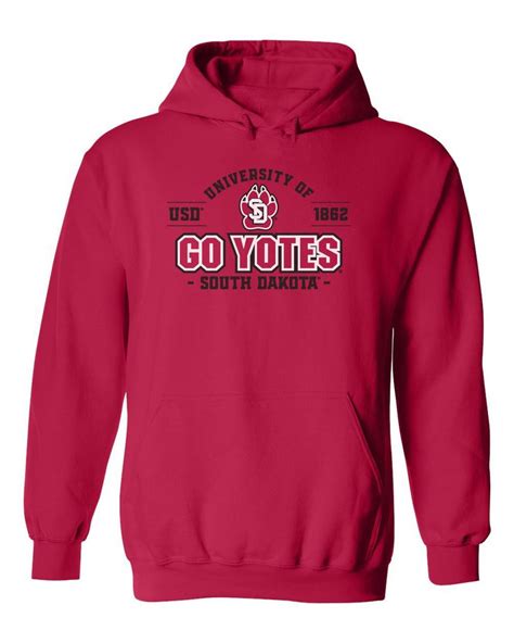 Usd Coyotes Hoodie South Dakota Sweatshirt Go Yotes Usd Pullover Hooded