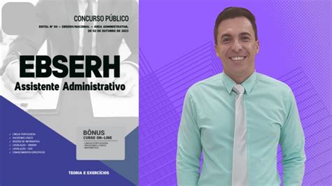 Apostila Concurso EBSERH 2023 Assistente Administrativo YouTube