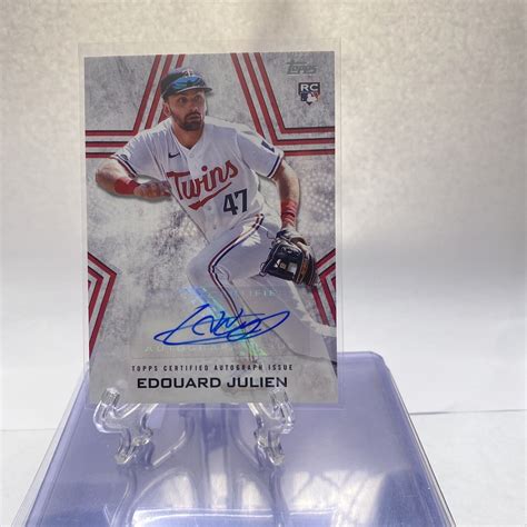 Topps Update Edouard Julien Baseball Stars Rookie Auto Bsa Ej