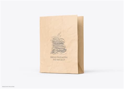 Premium Psd Brown Bakery Packaging Paper Bag Mockup