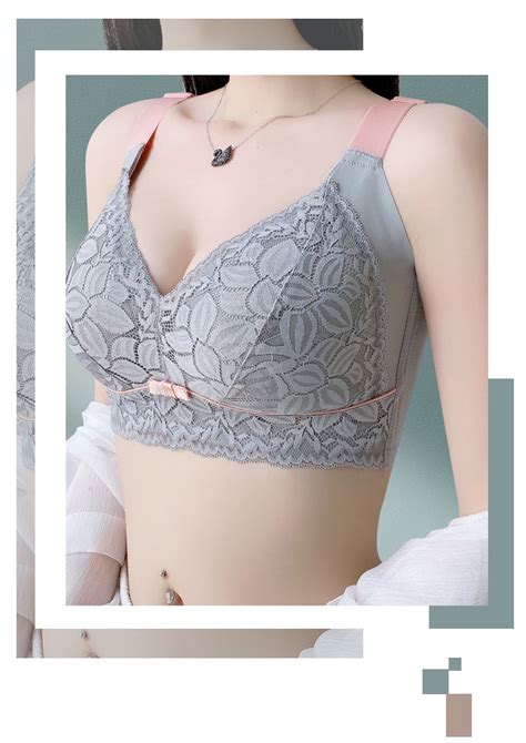 Fallsweet Women S Plus Size Bra Minimizer Underwear Wireless Sexy Lace Floral Thin Cup Lingerie