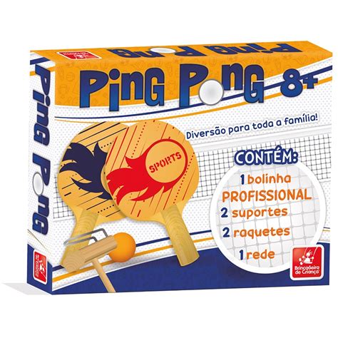 Jogo Ping Pong Raquete Bolinha Rede Suportes Brincadeira De