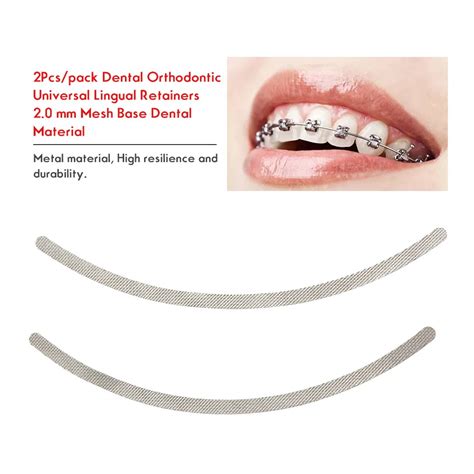 Pcs Pack Dental Orthodontic Universal Lingual Retainers Mm Mesh