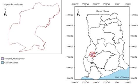 Map of Ghana showing Sunyani Municipality. | Download Scientific Diagram